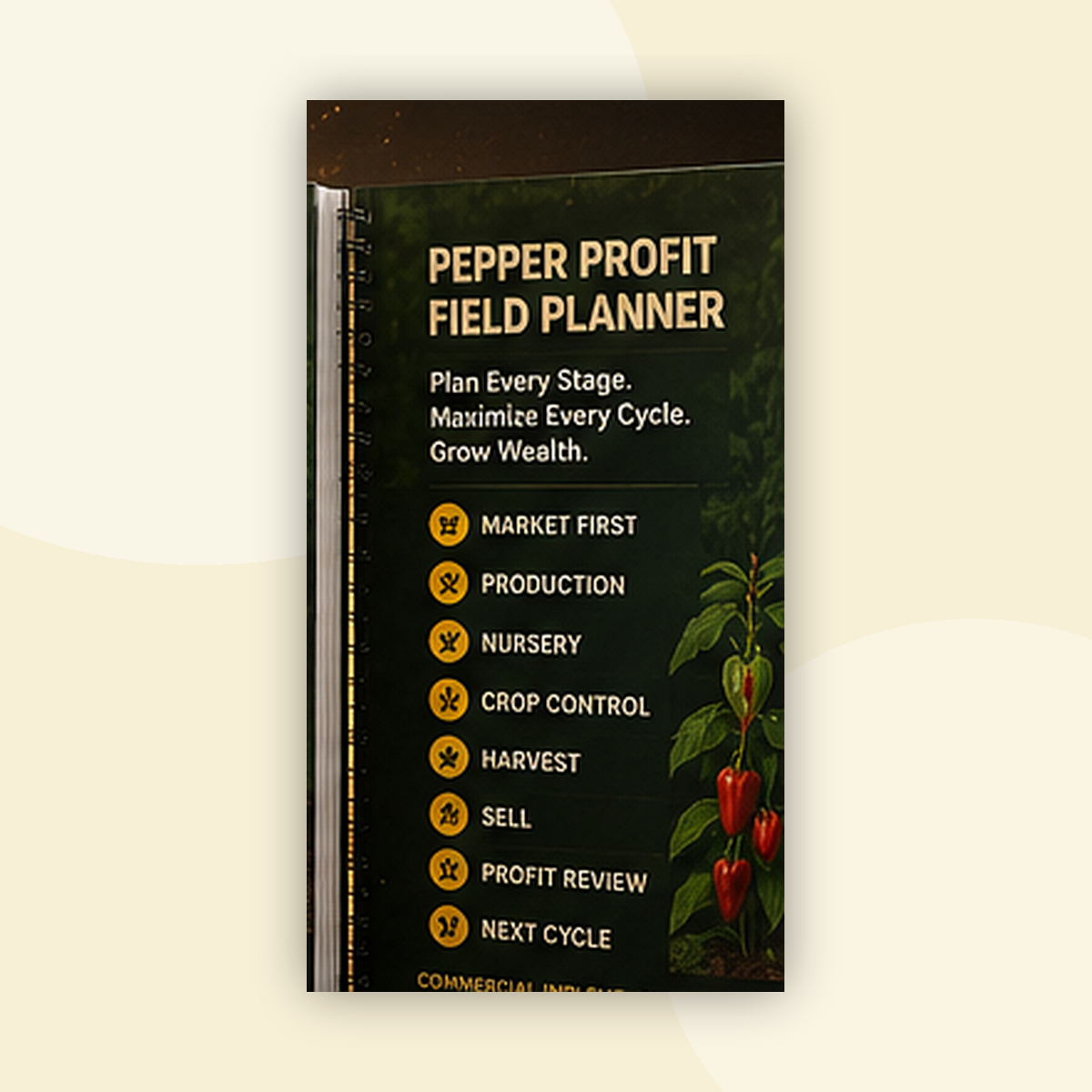 Pepper Profit Field Planner mockup