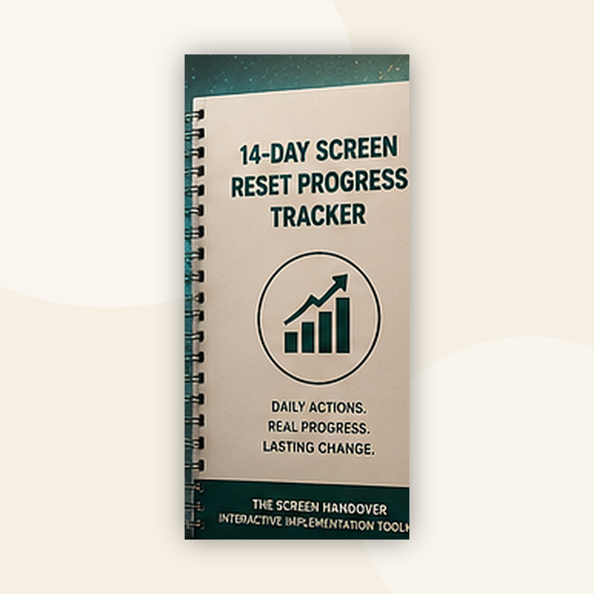 14-Day Screen Reset Progress Tracker mockup